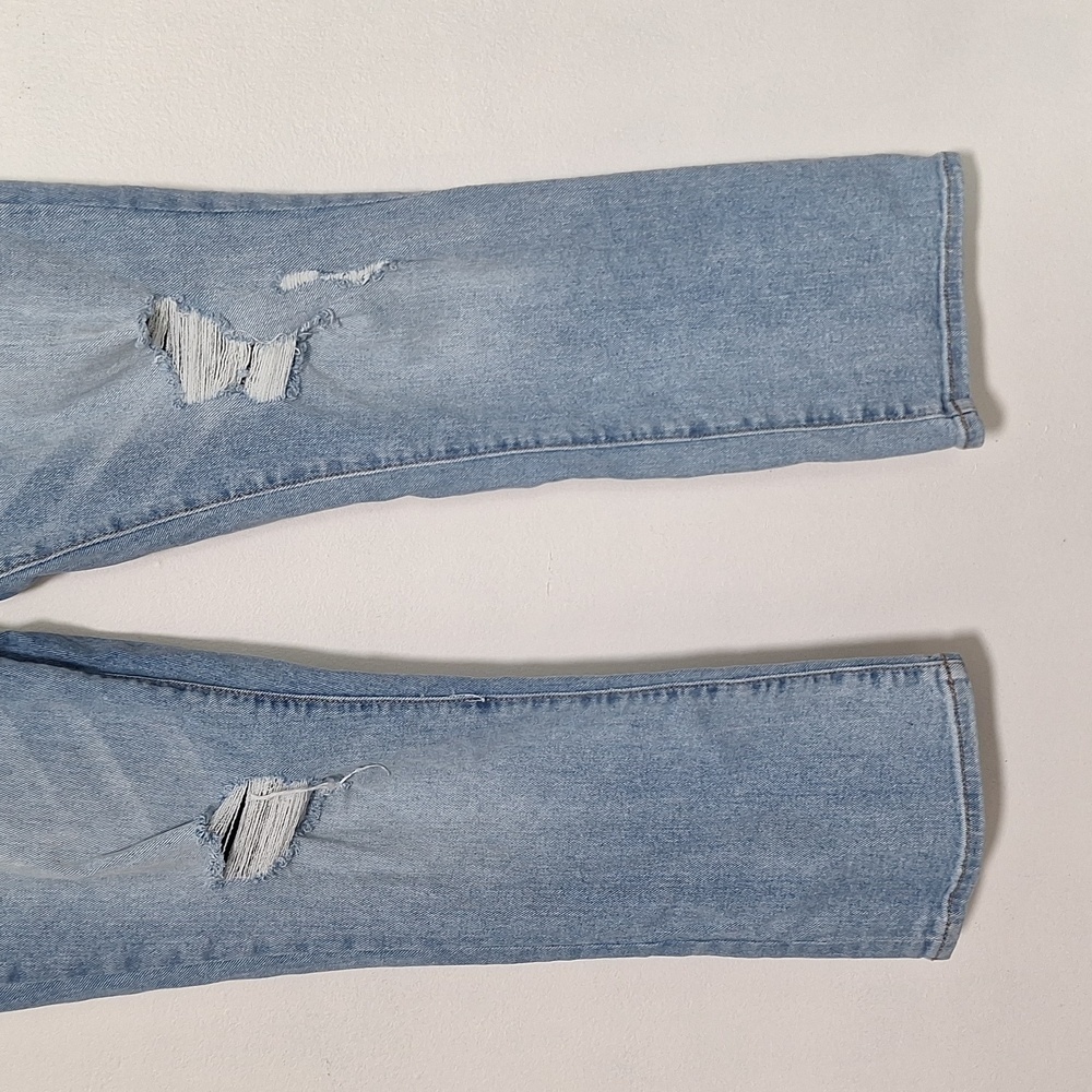 Distressed Blue Women's Jeans - Picture 4 of 10